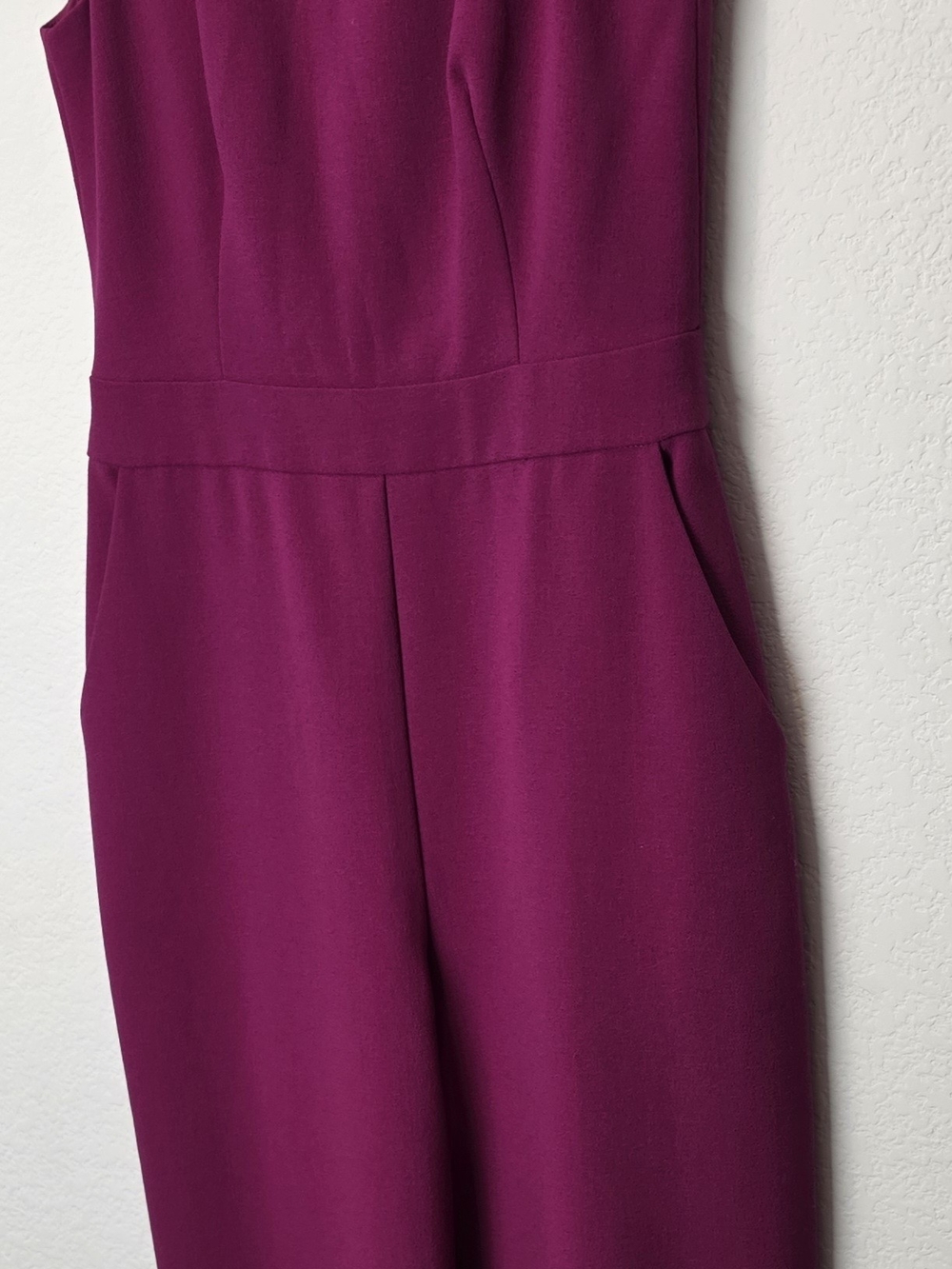 Vince Camuto Sleeveless Magenta Jumpsuit
